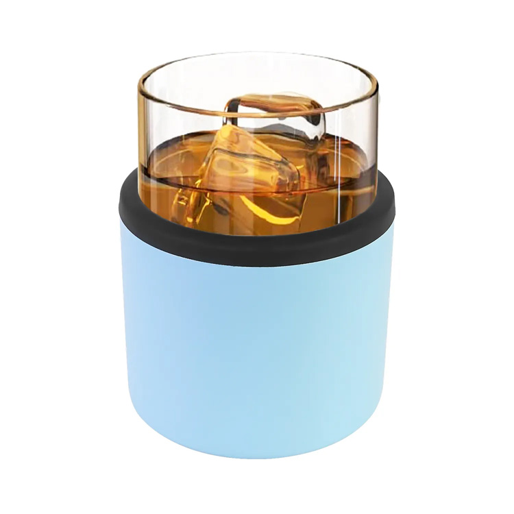 11oz edinstven leseni nerjavni jeklo izolirani viski