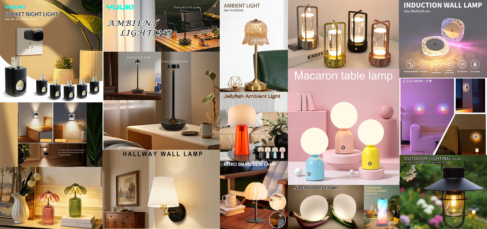 Namizne svetilke - Kantonski sejem - LED osvetlitev