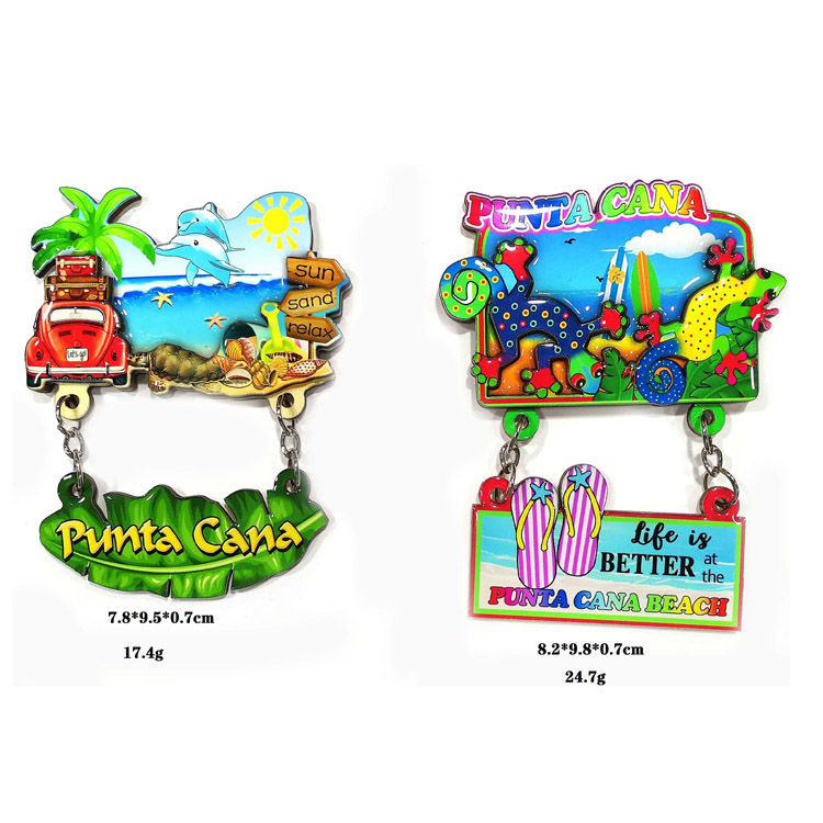 3D-prilagodljiv sredozemski dizajn spominski magnet za hladilnik