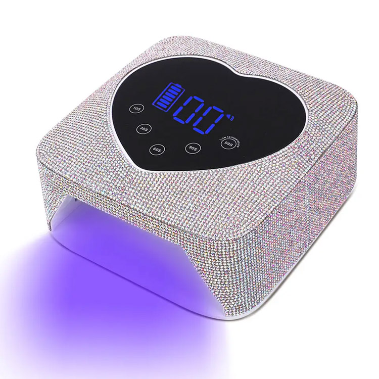 72W srčna oblika Bling Rhinestones nohta