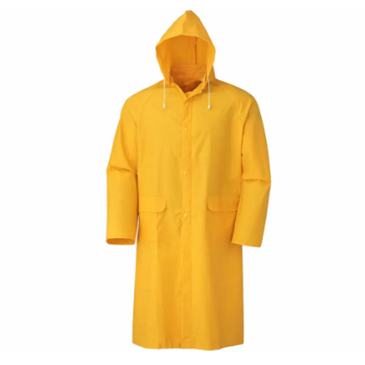 Po meri težki dežni plašč PVC Vodoodporen dež Poncho
