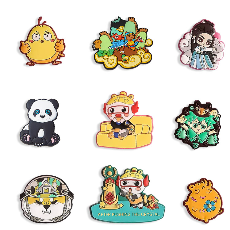 Okras Možnost logotipa po meri Na voljo PVC magneti za hladilnik