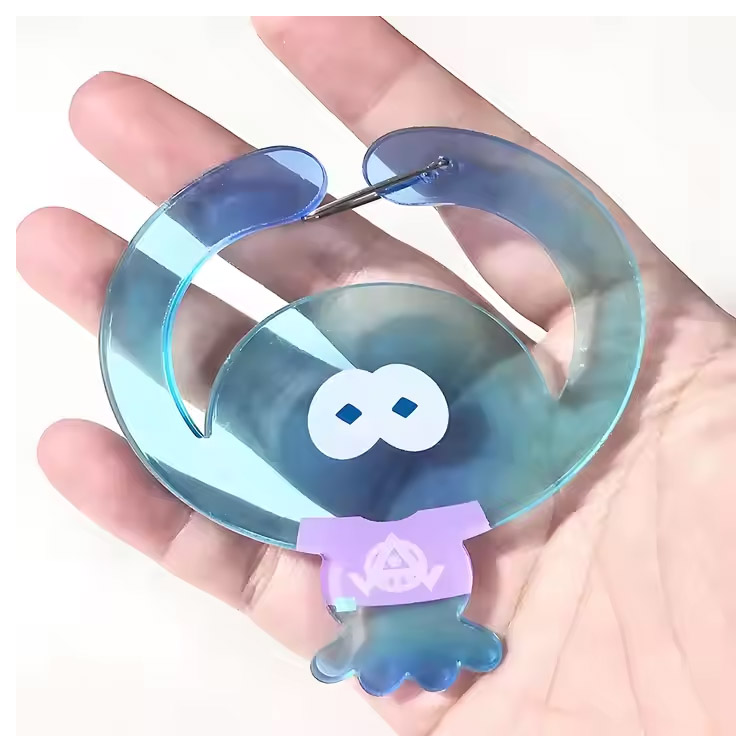 Zasnovan logotip Acrylic Carabiner Keychain Nova oblika po meri