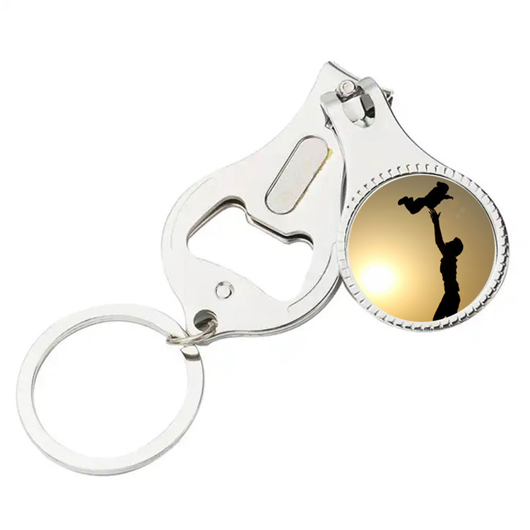 Zložljiv odpirač za nožne prste Obesek za ključe Škarje za nohte Rezalniki nohtov