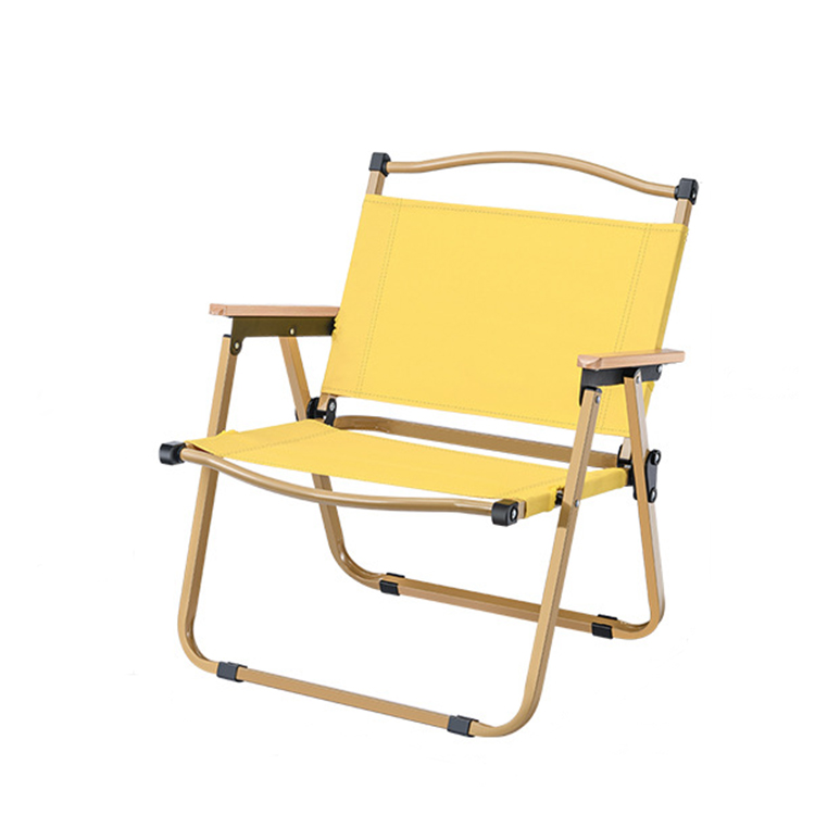 Visokokakovosten lahek zložljiv stol za kampiranje iz nerjavečega jekla