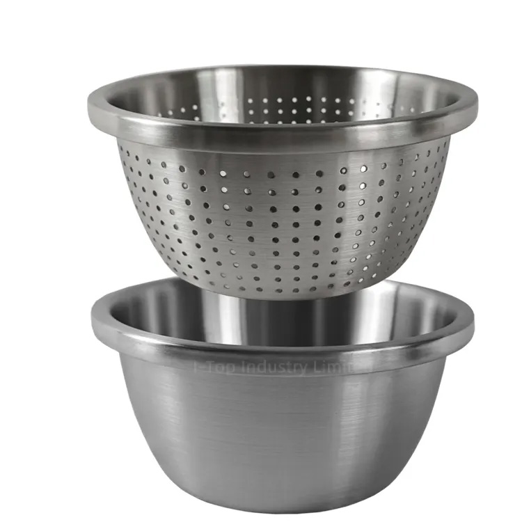 Mešanje sklede Set Colander večnamenske funkcije solatne posode