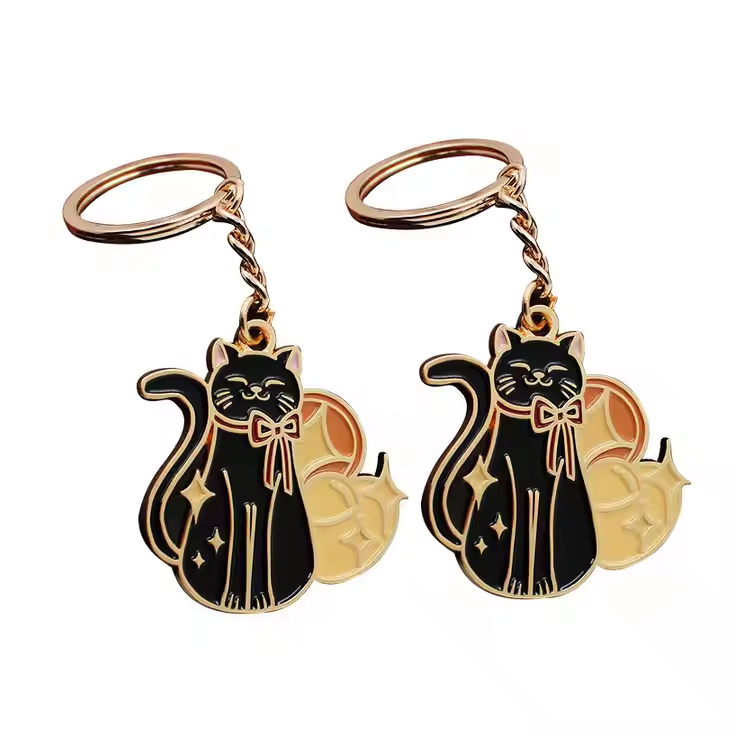 Premium mehka emajla Keychains pisane sijajne kovinske ključe