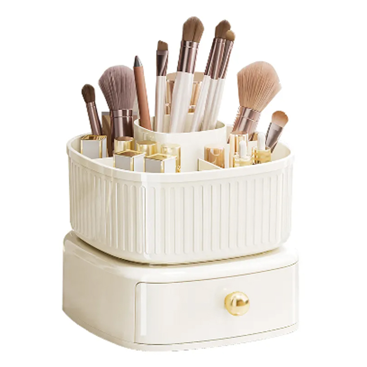 Kvadratni predal Llipstick Makeup Brush Rotbatiable Ognj za shranjevanje