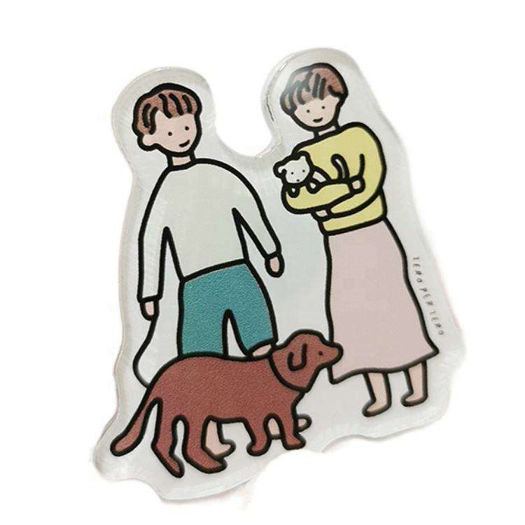 Prosojnost Ustvarjalne akrilne magnetne nalepke za hladilnik